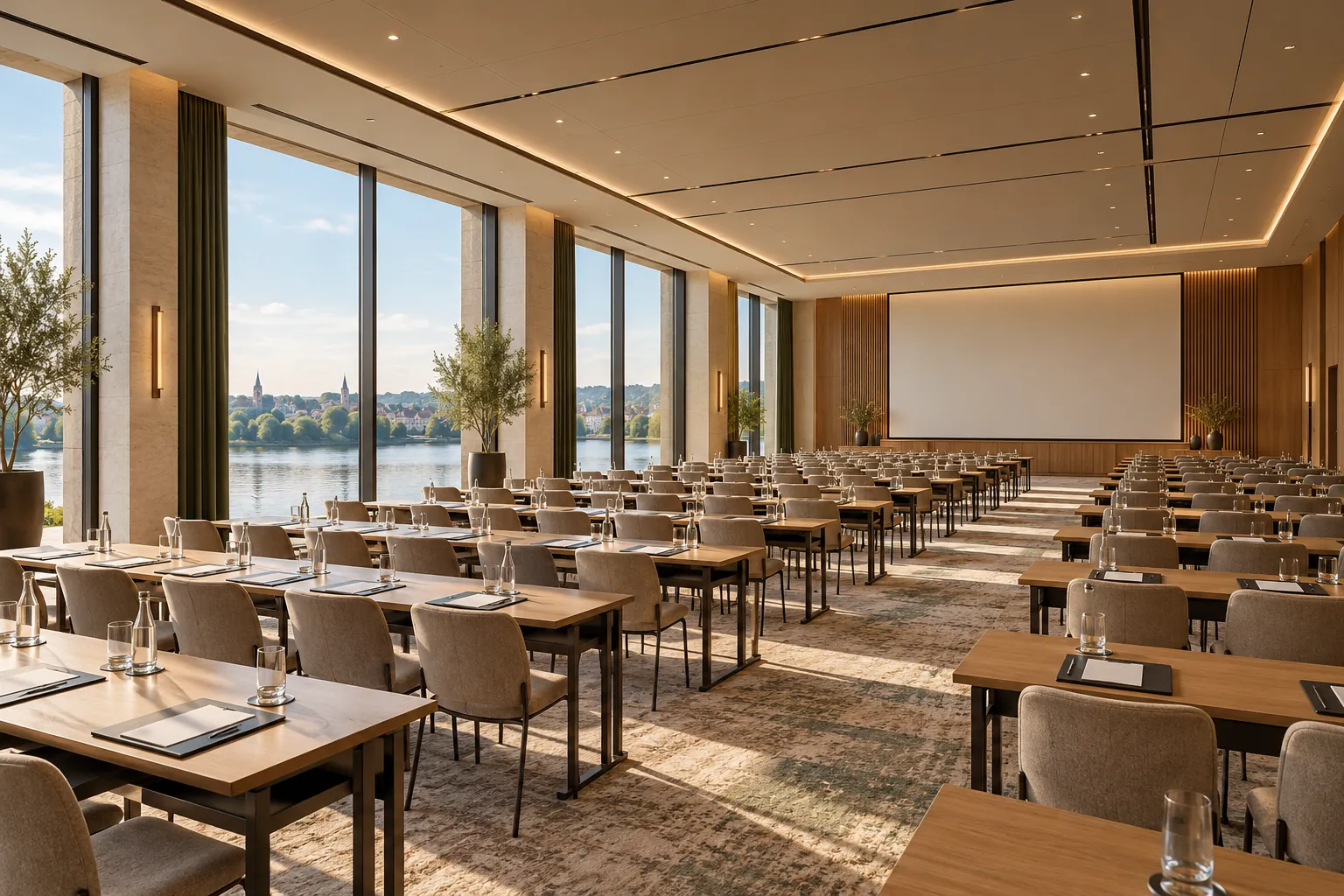 Main conference room, 320 m², divisible into three, visualisation